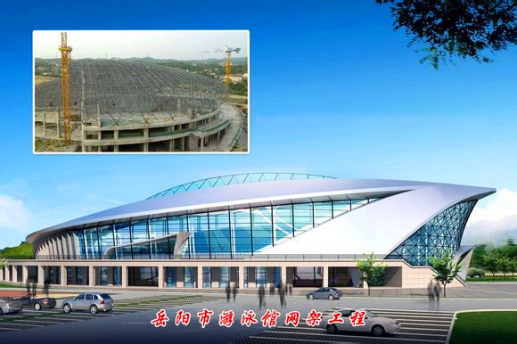 新密游泳池网架